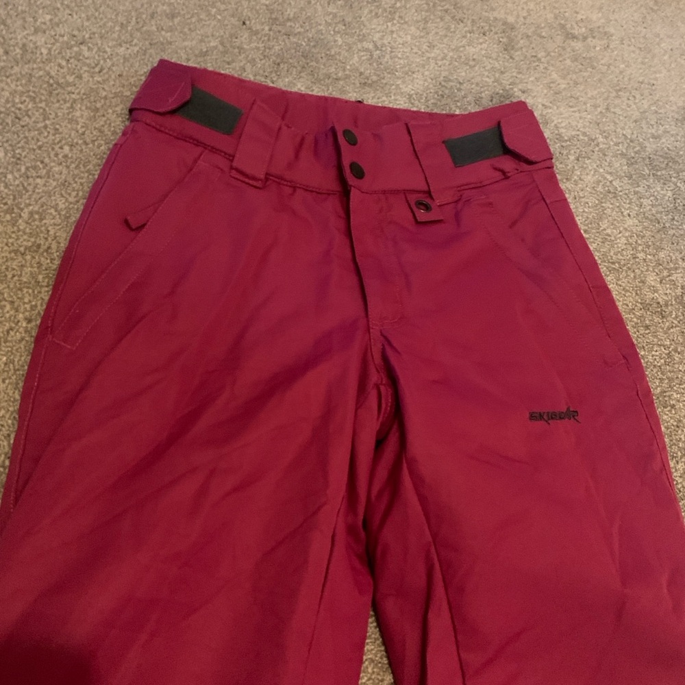 Burgundy Snow Pants